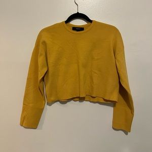Cropped Yellow Sweater